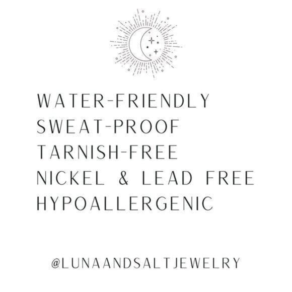 Rainbow Moonstone Pendant Necklace BEAUTIFUL Layering Necklace Gold WATERPROOF - Picture 6 of 9